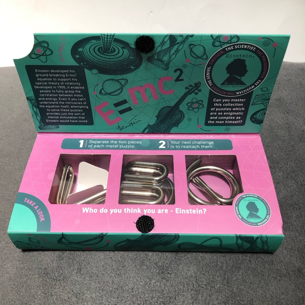 Albert Einstein's E = mc2 Puzzles Box